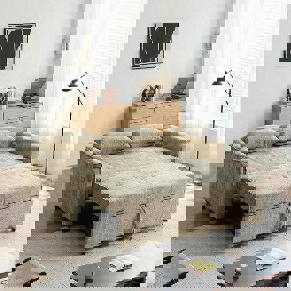 Weilai Concept Camden Sofa Bed Two Seater Sofa Bed, Chenille