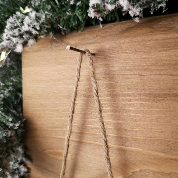 Samuel Alexander 55cm Wooden Skis with Decorative White Fur and Silver Bells Christmas Decoration
