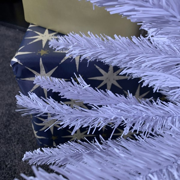 Samuel Alexander 6ft (180cm) White Pencil Pine Christmas Tree with 321 Tips