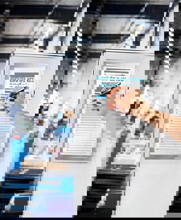 Durable DURAFRAME NOTE Magnetic Document Frame for Metal | A4 Silver