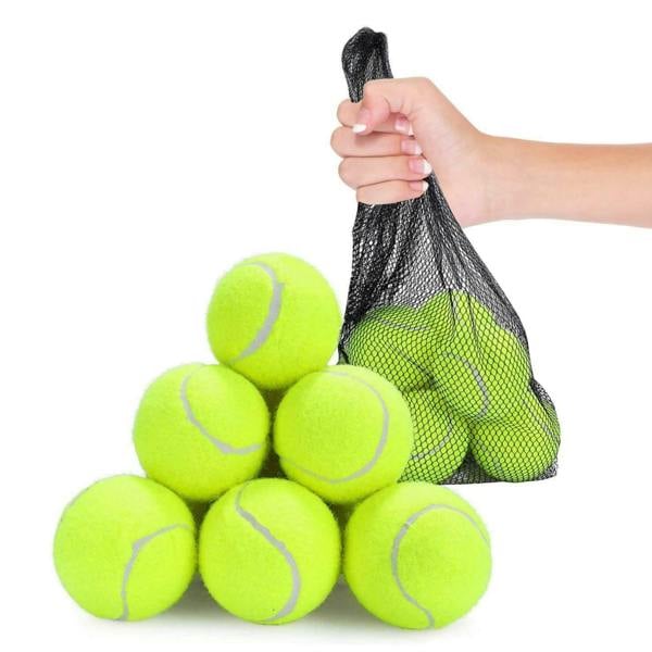 Dyzi 24 Pack Pressureless Tennis Balls Training Practice with Mesh Bag