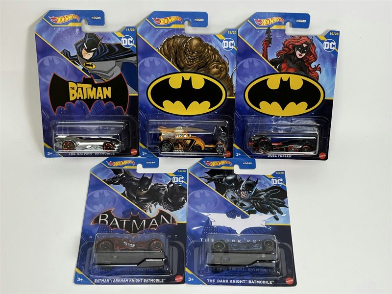 Hot Wheels Batman 5 Car Set 1:64 Scale Hot Wheels HDG89