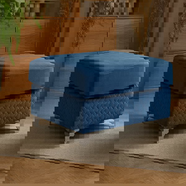 Furnishings For Less Victoria Plush Velvet Footstool