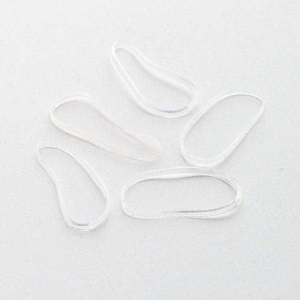 Brushworks Clear Flexi Elastic Hair Bands - 100 Pieces