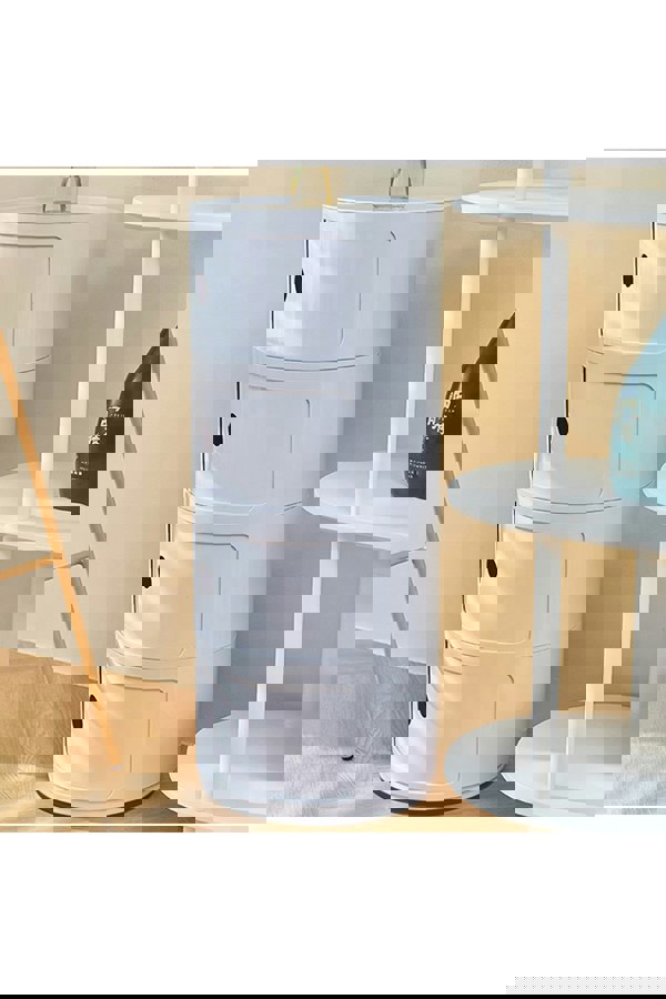 Living and Home 4-Tiered Plastic Storage Drawer Unit