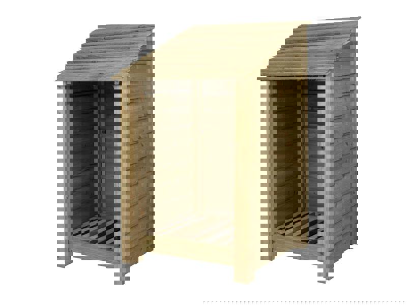 Arbor Garden Solutions Wooden Log Store W-79cm, H-126cm or 180cm, D-88cm