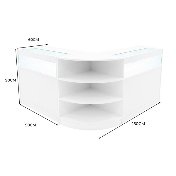 Monstershop Theseus LED Shop Counter Set LM60 & 2 x B900 - White