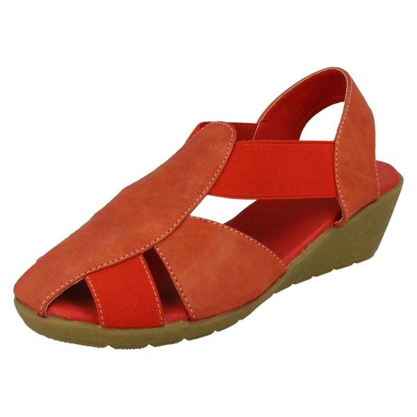 Down to Earth Ladies Casual Down To Earth Sling Back Wedge Sandal