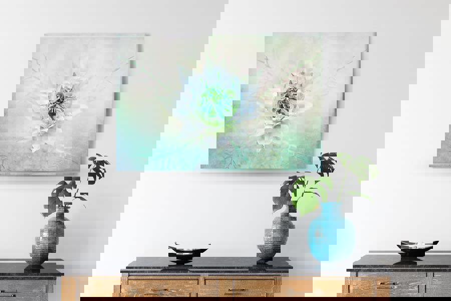 Jacky Parker flower print on canvas