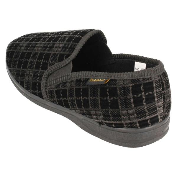 Rosebank Mens Rosebank Twin Gusset Indoor Slippers Jack
