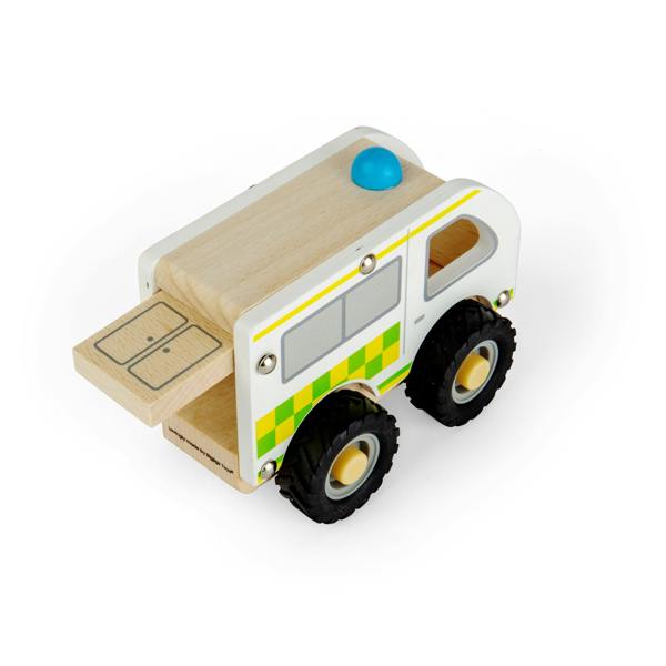 Bigjigs Toys Mini Ambulance - Emergency Services Toy