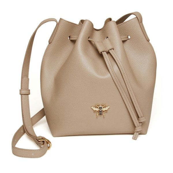 Alice Wheeler Bucket Bee Vegan Leather Crossbody Bag