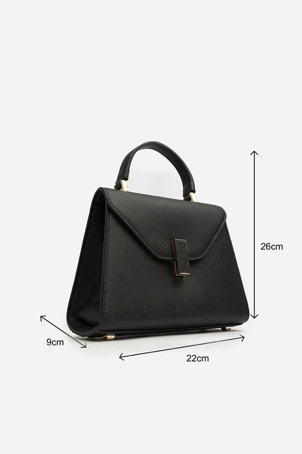 Where's That From Mareas Elegant Top Handle Shoulder Bag In Black