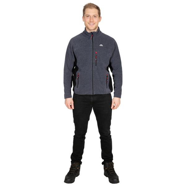 Trespass Mens Jynx Full Zip Fleece Jacket - Navy Stripe - 