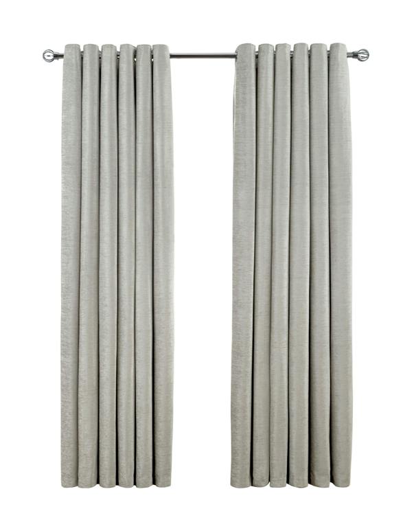 Smart Living Chenille Eyelet Curtain - Cream
