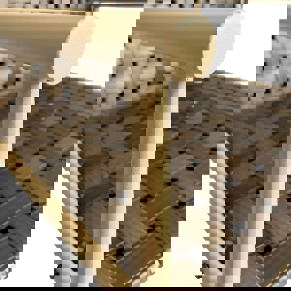 Furniture One 3 Pieces Garden Patio Furniture Set, 2 Seater Bistro Set Weather Resistant Leather Effect Conversation Set, Max capacity 180 KGS - Brown