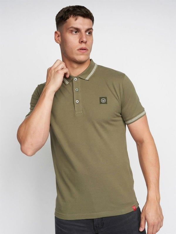 Duck and Cover Feltar Polo - Olive