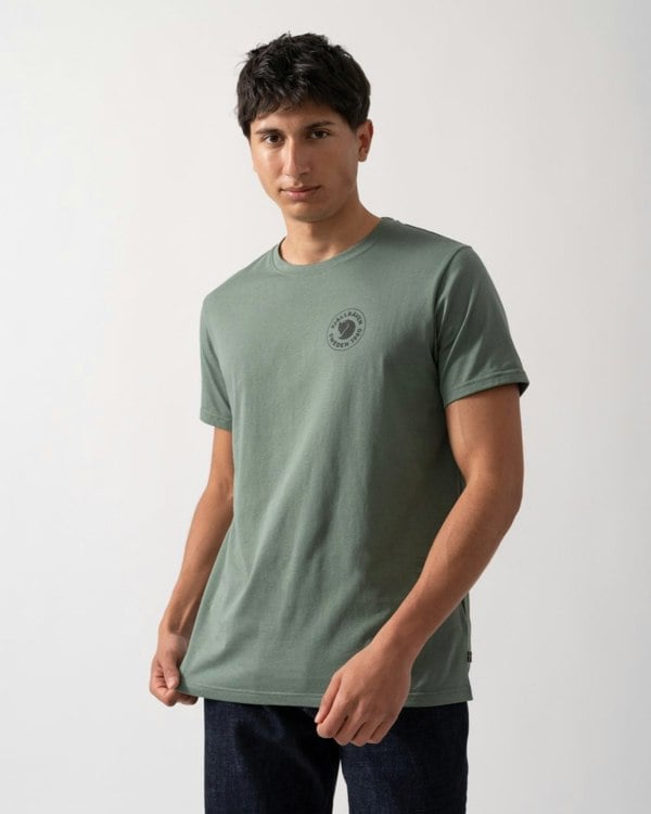 Fjallraven 1960 Logo Mens T-Shirt - Patina Green 614 - CHO - Designer Mens Logo T-Shirts