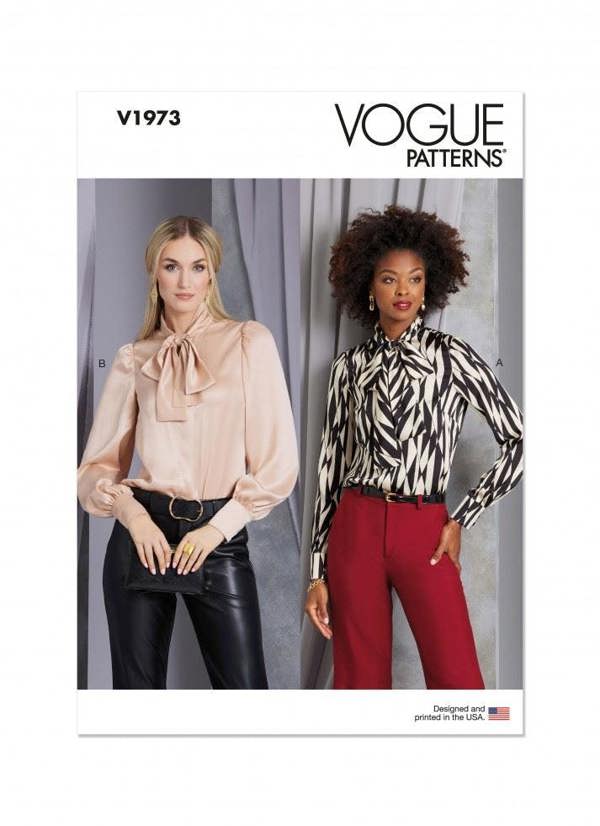 Vogue Sewing Pattern 1973, Tops for Women, H5 (6-8-10-12-14) - Intermediate