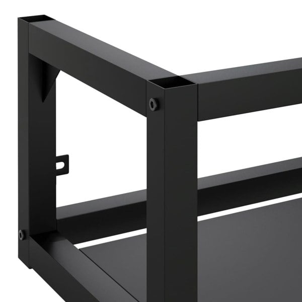 Berkfield Wall-mounted Bathroom Washbasin Frame Black 40x38x31 cm Iron