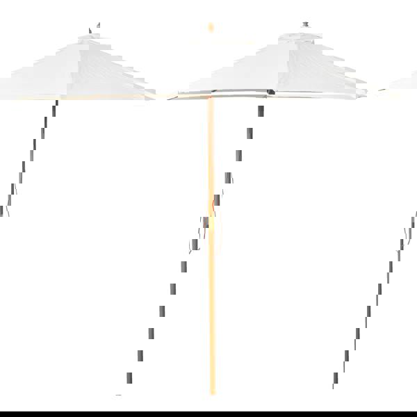 Samuel Alexander 2.7m Outdoor Wooden Garden Parasol Sun Shade with Carry Bag in Cream