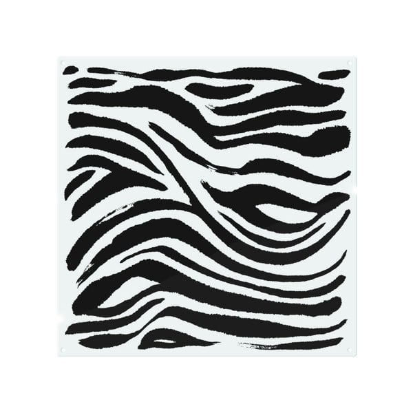 Benjamin Tate Design Zebra Stripes Print Splash Back