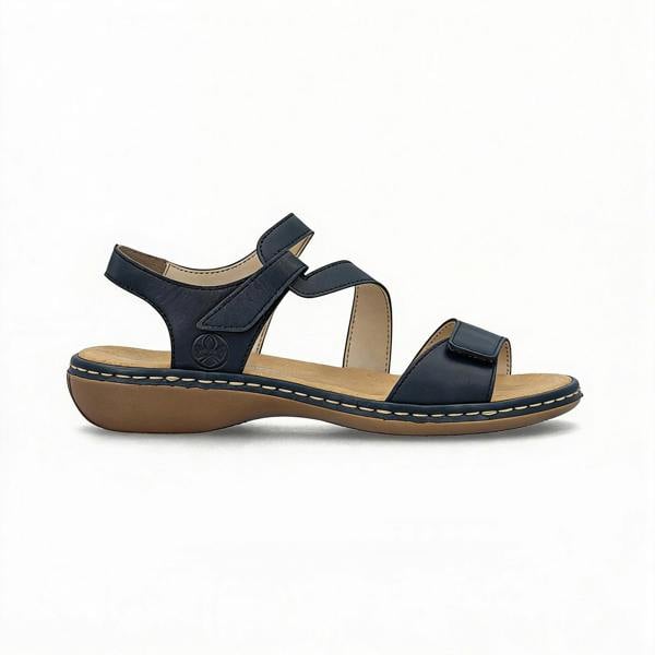 Rieker Rieker 659C7-16 Womens Comfort Sandals Blue
