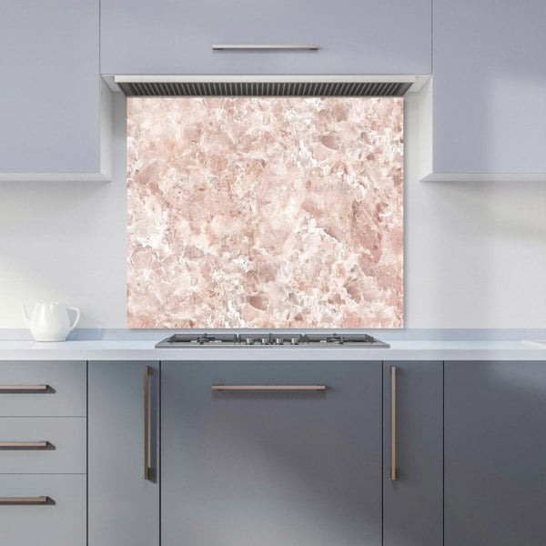 Warren Reed - Designer Polished Pale Pink Quartz Effect Kitchen Splashback