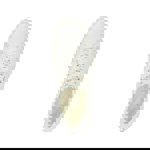 Dune London Womens/Ladies Estrids Leather Lace Up Trainers - White - 