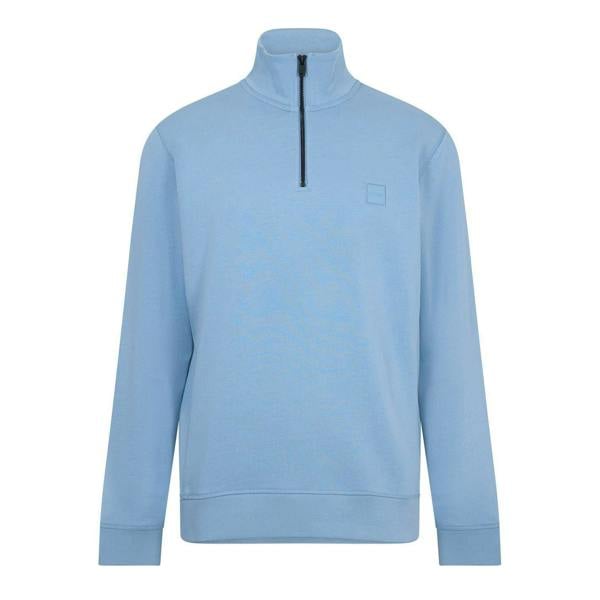 Boss Mens Terrycloth Sweatshirt - Pastel Blue - 