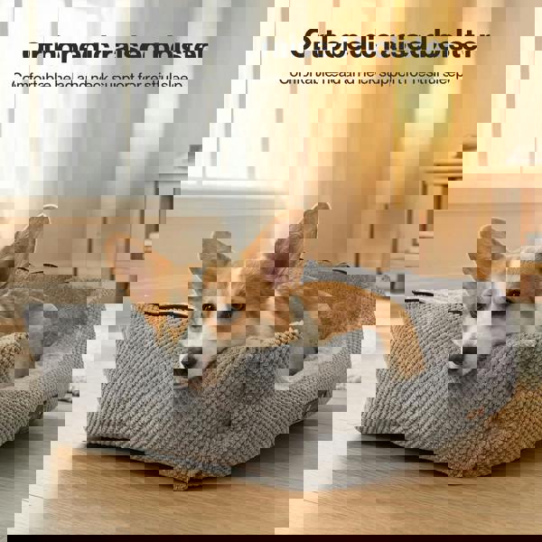 Skylos Pet Cave Bed Dog Cat Bed Soft Warm Removable Blanket Washable Non Slip