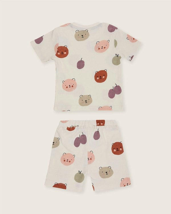 Sustainable kids t-shirt and shorts set