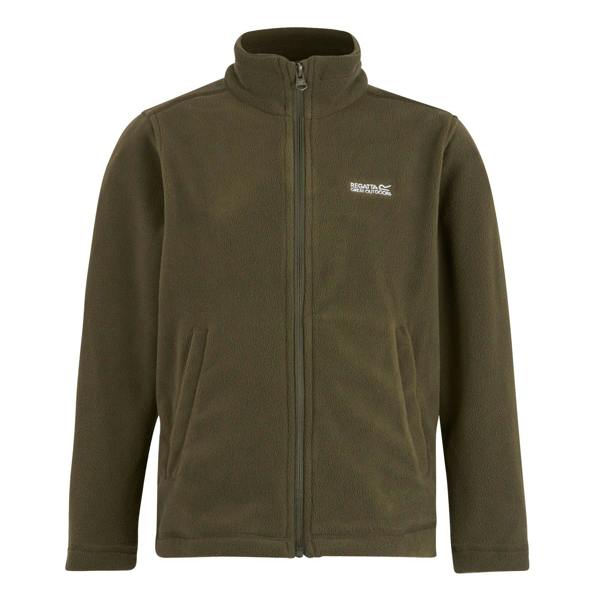 Regatta Great Outdoors Childrens/Kids King II Lightweight Full Zip Fleece Jacket - Olive Night - 