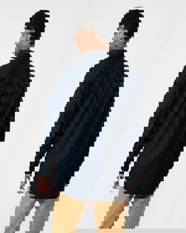 Lacoste Mens Casual Long Sleeve Woven Shirt - Navy F2W