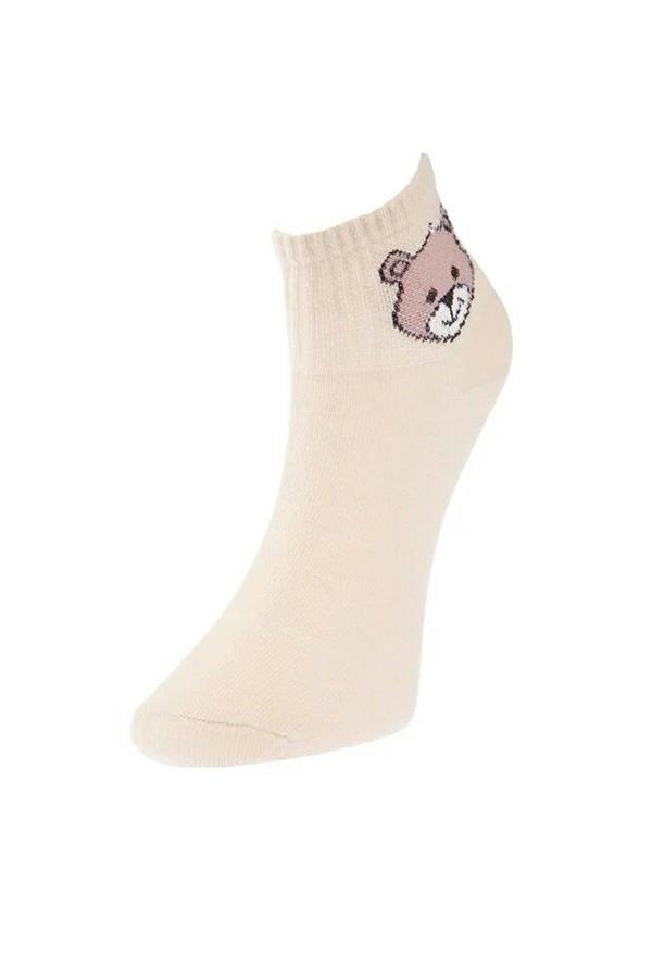 WOVCOR 5-Pack Cotton Teddy Bear Knit Socks