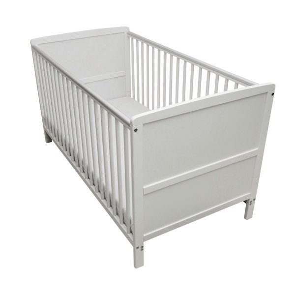 Kinder Valley Sydney Cotbed White with Pocket Sprung Mattress