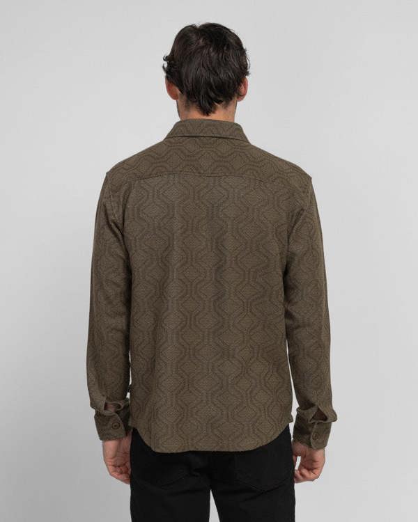 Steel & Jelly Men’s Bunbury Geo Jacquard Long Sleeve Shirt