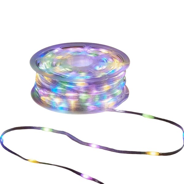Samuel Alexander 37.5m Light up Christmas Two Tone String Lights with 500 Warm White & Multi-Coloured LEDs