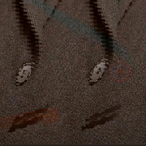 IMW-04 - Women's Brown Tweed Herringbone Blazer Waistcoat-TruClothing