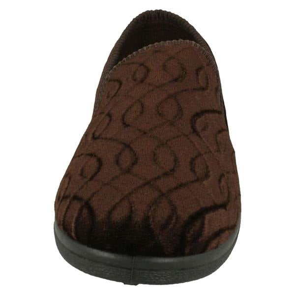 Mens Slippers Pattern Detailed Full Slipper Leo