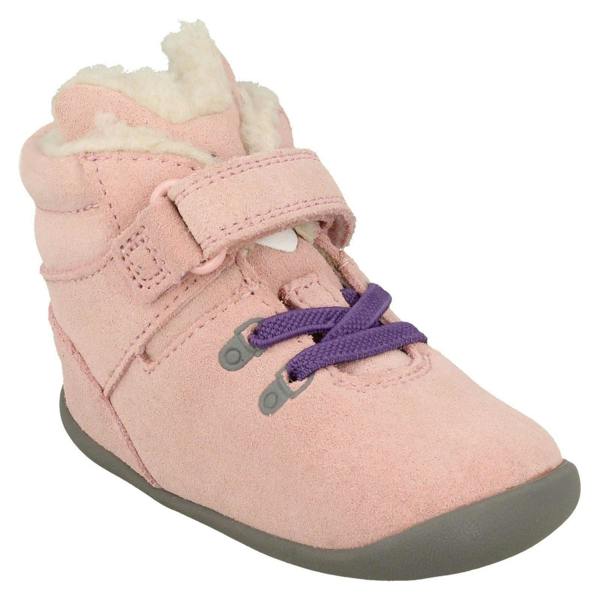 Clarks Childrens Clarks Fox Detailed Ankle Boots Roamer Snug T
