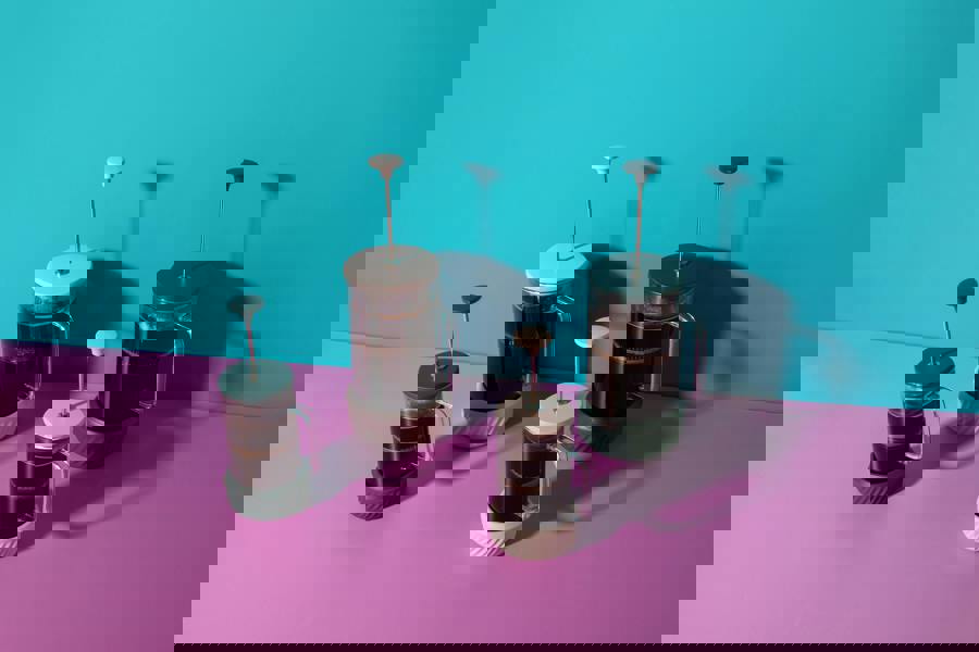 La Cafetière 'Zero' 3 Cup Green Cafetiere, Removable Base for Grounds, 350ml