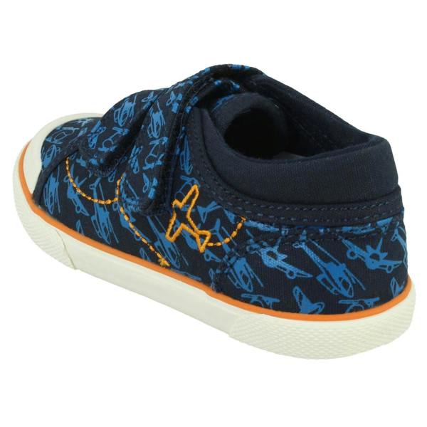 Start-rite Boys Startrite Casual Aeroplane Canvas Shoes Zoom