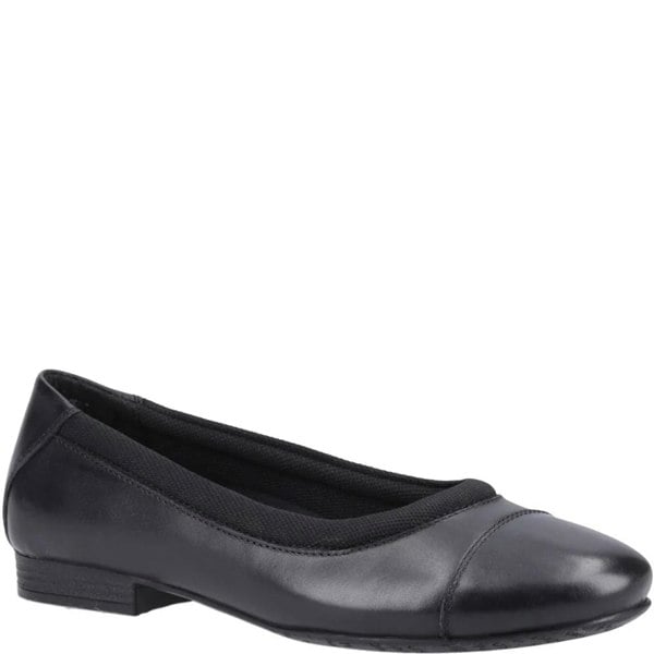 Hush Puppies EMMA Girls Leather School Shoes Black