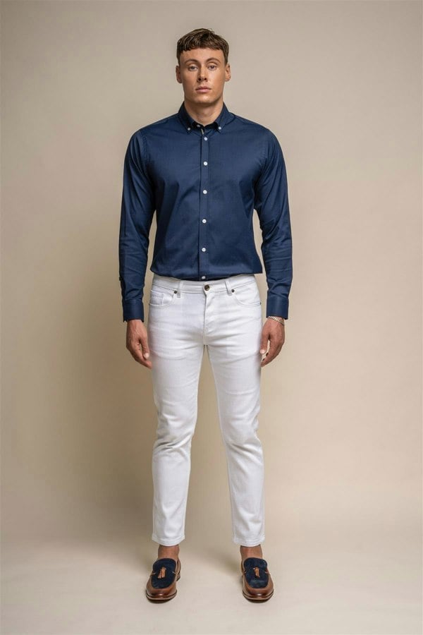 House of Cavani Milano White Jeans