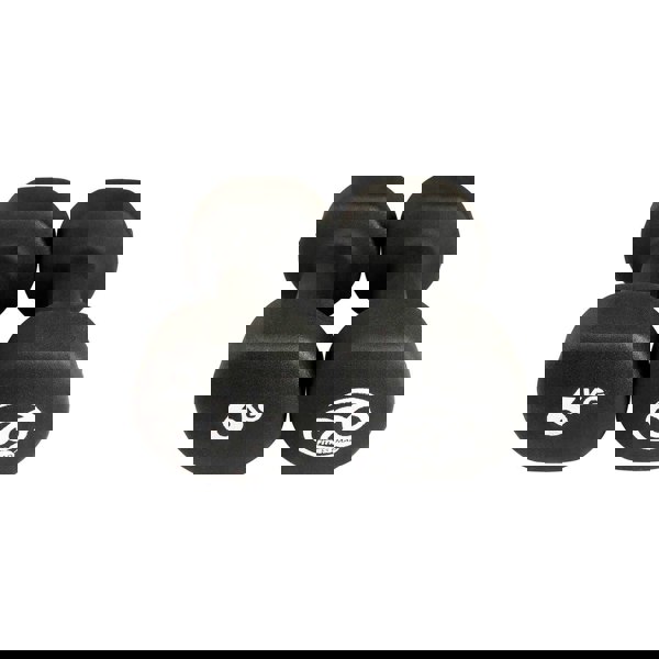 Fitness Mad 6kg Black Dumbbells