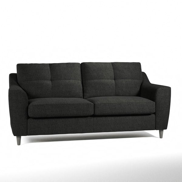 Furnishings For Less Baxter Tufted Fabric 3 Seater Sofa