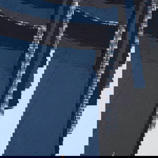 Brave Soul Navy Pack of 7 Boxers with Embroidery Detail - Navy Image 3