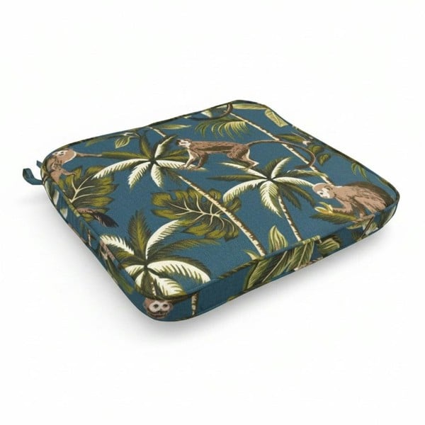 Glendale Square Garden Seat Cushion (Colour Options Available) - TROPICAL BLUE