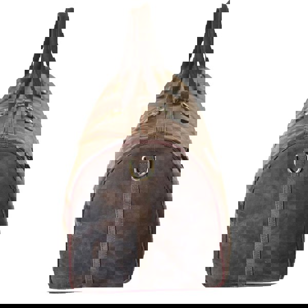 Mala Leather Union Jack Genuine Leather Vintage Holdall in Brown